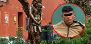Detienen a ladrón de esculturas de bronce en iglesia de CDMX