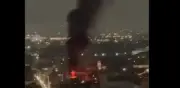 Fuerte incendio en el Centro Histórico de la CDMX esta noche
