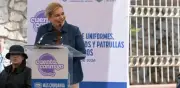 Gobernadora Maru Campos entrega equipo policial por 10 mdp en Guachochi