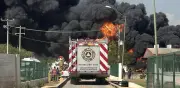 Incendio en relleno sanitario de Ciudad Victoria deja sin luz a 5 mil usuarios