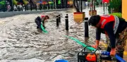Lluvia colapsa calles de Tlalpan; alerta naranja por tormentas y granizo