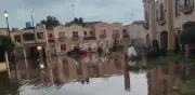Lluvias torrenciales inundan fraccionamiento Marbella en Tizayuca, Hidalgo