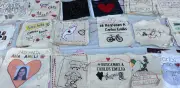 Madre une cientos de lienzos en CDMX para exigir búsqueda de hijo desaparecido