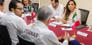 Mara Lezama y Aduanas supervisan procesos en aeropuerto de Cancún