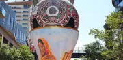 Mata Ortiz: réplica monumental del trofeo mundialista en Chihuahua