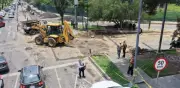 Reparan fuga de agua en San Juan de Aragón; descartan grieta estructural