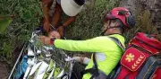 Rescatan a turista alemana en el cerro La Muñeca en Hidalgo
