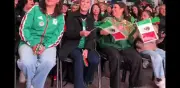 Sheinbaum sigue a la Selección Mexicana en el Parque Tezozomoc