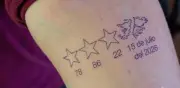 Tatuaje de las Malvinas y cuarta estrella de Argentina causa polémica en redes