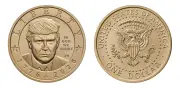 Tesoro de EE.UU. presenta moneda de un dólar con rostro de Donald Trump