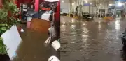 Tormenta en CDMX deja encharcamientos, derrumbe y retraso en partido México vs Ecuador