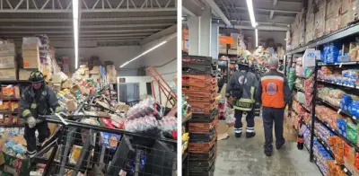 Anaques de supermercado colapsan en Álvaro Obregón; 3 atrapados