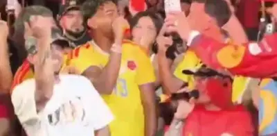 Lamine Yamal canta reguetón con Ryan Castro en Colombia