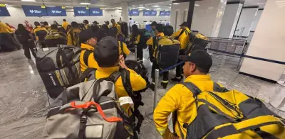 México envía segundo contingente a Canadá para combatir incendios forestales