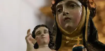 Regresa a Hidalgo escultura colonial de Santa Rosa de Lima tras 19 años