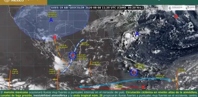 SMN vigila cuatro posibles ciclones y lluvias en todo México