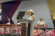 Grecia Quiroz exige justicia por Manzo en su segundo informe de gobierno