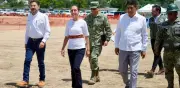 Hospital ISSSTE Oaxaca: Sheinbaum y Batres supervisan 62% de avance