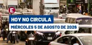 Hoy No Circula miércoles 5 agosto 2026: autos afectados y multas